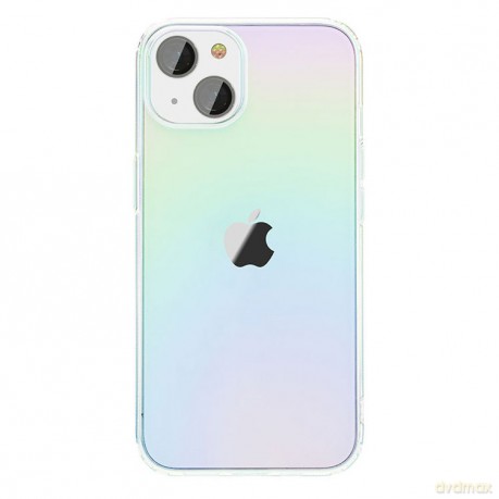 Kingxbar Nebula Series etui pokrowiec do iPhone 13 Pro Max kolorowa gradientowa obudowa tęczowy przezroczysty