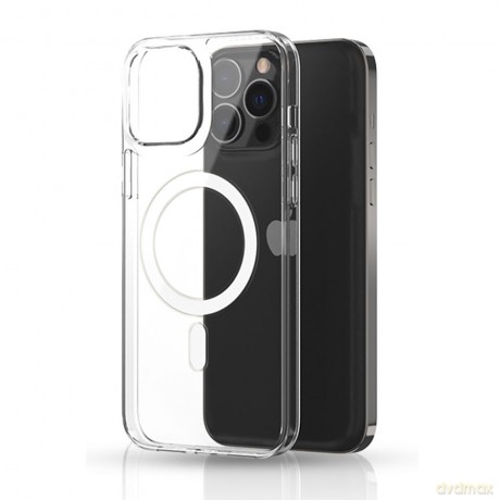 Kingxbar PQY Crystal Series magnetyczne etui do iPhone 13 Pro Max obudowa pokrowiec przezroczysty (kompatybilne z MagSafe)
