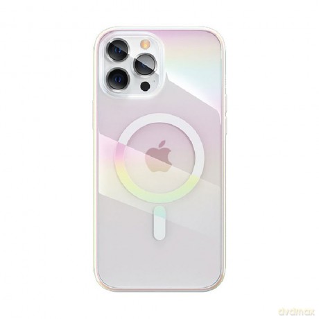 Kingxbar PQY Nebula Series magnetyczne etui do iPhone 13 obudowa pokrowiec biały (kompatybilne z MagSafe)