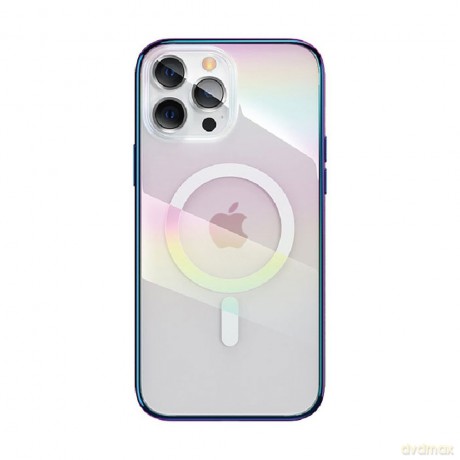 Kingxbar PQY Nebula Series magnetyczne etui do iPhone 13 Pro obudowa pokrowiec fioletowy (kompatybilne z MagSafe)