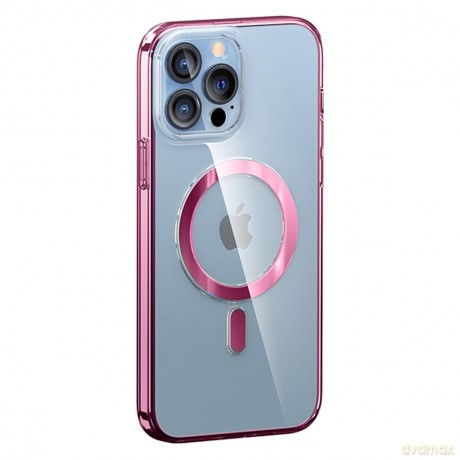 Kingxbar PQY Pure Series magnetyczne etui do iPhone 13 obudowa pokrowiec czerwony (kompatybilne z MagSafe)