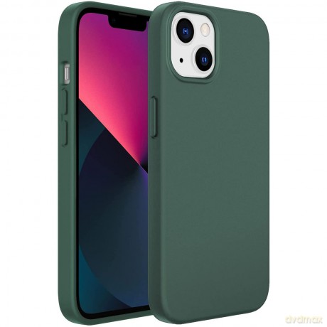 Kingxbar PQY Silicone Series magnetyczne etui do iPhone 13 Pro silikonowa obudowa pokrowiec zielony (kompatybilne z MagSafe)