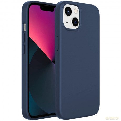 Kingxbar PQY Silicone Series magnetyczne etui do iPhone 13 silikonowa obudowa pokrowiec niebieski (kompatybilne z MagSafe)