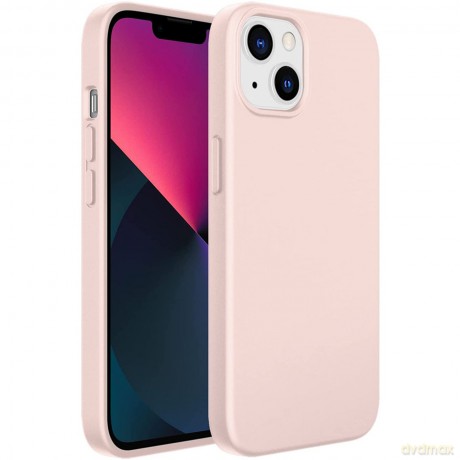 Kingxbar PQY Silicone Series magnetyczne etui do iPhone 13 silikonowa obudowa pokrowiec różowy (kompatybilne z MagSafe)