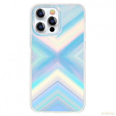 Kingxbar Streamer Series luksusowe eleganckie etui na iPhone 13 Pro Max niebieski (Triangle)