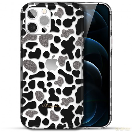 Kingxbar Wild Series etui do iPhone 12 Pro Max (wzór: krowa)