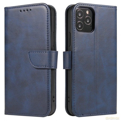 Magnet Case elegancki futerał etui pokrowiec z klapką i funkcją podstawki Huawei Y5p niebieski