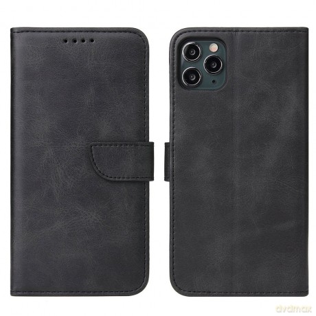Magnet Case elegancki futerał etui pokrowiec z klapką i funkcją podstawki iPhone 11 Pro czarny