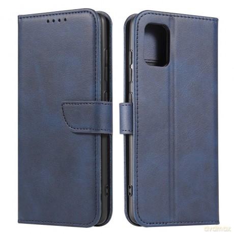 Magnet Case elegancki futerał etui pokrowiec z klapką i funkcją podstawki Samsung Galaxy A51 5G niebieski