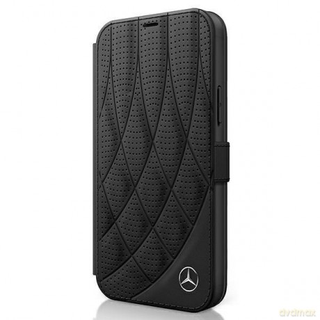 Mercedes MEFLBKP12LDIQBK iPhone 12 Pro Max 6,7" czarny/black book Bow Line