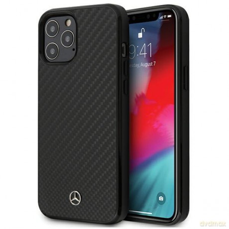 Mercedes MEHCP12LRCABK iPhone 12 Pro Max 6,7" czarny/black carbon hardcase Dynamic Line