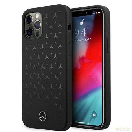 Mercedes MEHCP12LSIPBK iPhone 12 Pro Max 6,7" czarny/black hardcase Silicone Stars Pattern