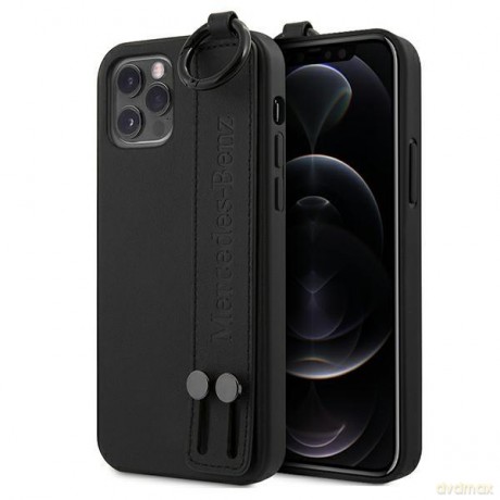 Mercedes MEHCP12MLSSBK iPhone 12/12 Pro 6,1" czarny/black hardcase Strap Line