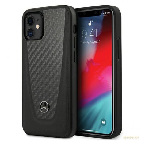 Mercedes MEHCP12SACABK iPhone 12 mini 5,4" czarny/black hardcase Carbon Dynamic Line