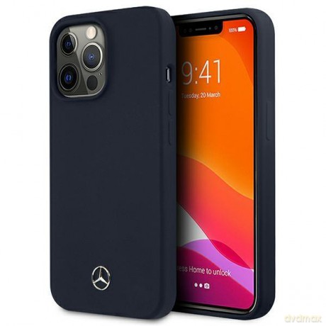 Mercedes MEHCP13XSILNA iPhone 13 Pro Max 6,7" granatowy/navy hardcase Silicone Line