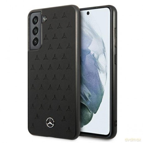 Mercedes MEHCS21FESPSQBK S21 FE G990 czarny/black hardcase Leather Stars Pattern