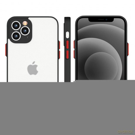 Milky Case silikonowe elastyczne półprzezroczyste etui do iPhone 11 Pro Max czarny
