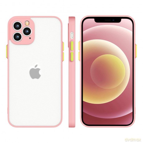 Milky Case silikonowe elastyczne półprzezroczyste etui do iPhone 12 różowy