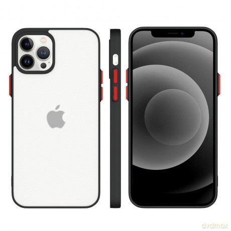 Milky Case silikonowe elastyczne półprzezroczyste etui do iPhone 13 Pro czarny