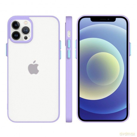 Milky Case silikonowe elastyczne półprzezroczyste etui do iPhone 13 Pro fioletowy