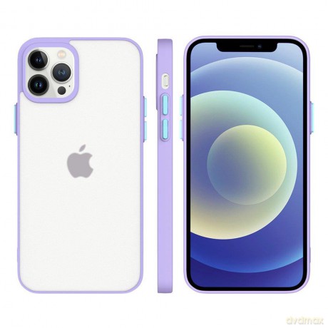 Milky Case silikonowe elastyczne półprzezroczyste etui do iPhone 13 Pro Max fioletowy