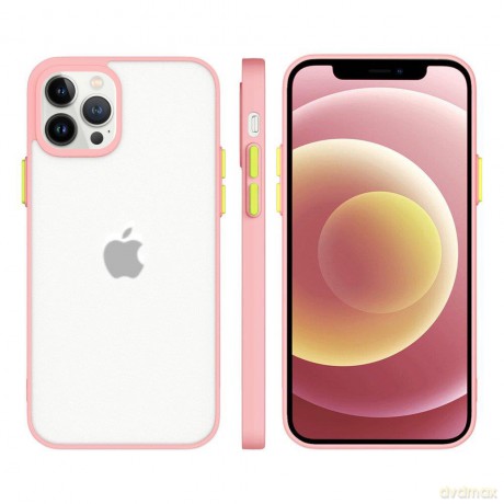 Milky Case silikonowe elastyczne półprzezroczyste etui do iPhone 13 Pro Max różowy