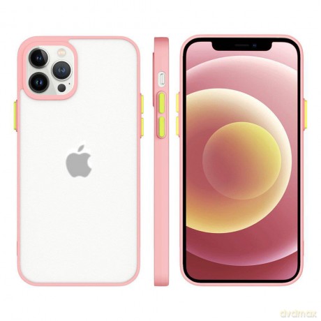 Milky Case silikonowe elastyczne półprzezroczyste etui do iPhone 13 różowy