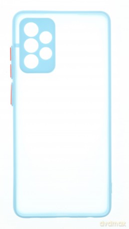 Milky Case silikonowe elastyczne półprzezroczyste etui do Samsung Galaxy A72 4G niebieski
