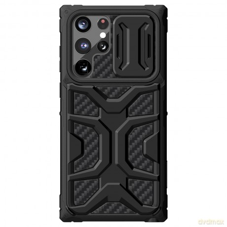 Nillkin Adventruer Case etui do Samsung Galaxy S22 Ultra pancerny pokrowiec z osłoną na aparat czarny