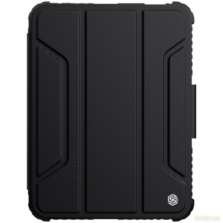 Nillkin Bumper Leather Case Pro pancerne etui Smart Cover z osłoną na aparat i podstawką iPad mini 2021 czarny