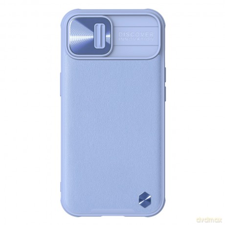 Nillkin CamShield Leather Case etui do iPhone 13 pokrowiec z osłoną na aparat fioletowy