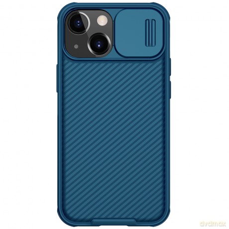 Nillkin CamShield Pro Magnetic Case pancerne etui pokrowiec osłona na aparat kamerę iPhone 13 mini niebieski (kompatybilne z MagSafe)
