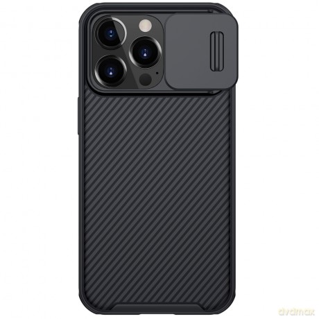 Nillkin CamShield Pro Magnetic Case pancerne etui pokrowiec osłona na aparat kamerę iPhone 13 Pro czarny (kompatybilne z MagSafe)