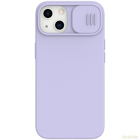 Nillkin CamShield Silky Silicone Case etui pokrowiec z osłoną na aparat do iPhone 13 fioletowy