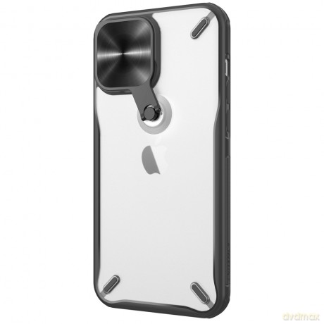 Nillkin Cyclops Case wytrzymałe etui z osłoną na aparat i składaną podstawką iPhone 13 Pro Max czarny