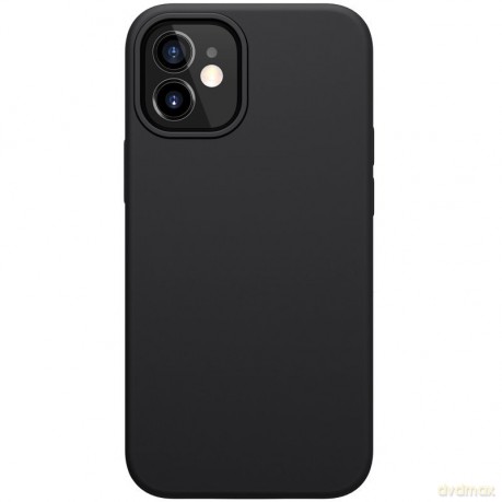 Nillkin Flex Pure Pro Case gumowe elastyczne silikonowe etui pokrowiec iPhone 12 mini czarny (kompatybilny z MagSafe)