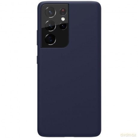 Nillkin Flex Pure Pro Case gumowe elastyczne silikonowe etui pokrowiec Samsung Galaxy S21 Ultra 5G niebieski