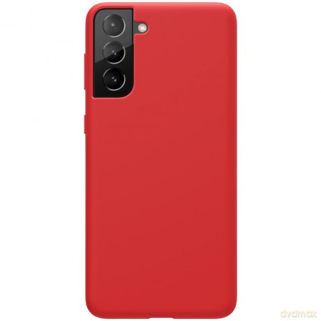 Nillkin Flex Pure Pro Case gumowe elastyczne silikonowe etui pokrowiec Samsung Galaxy S21+ 5G (S21 Plus 5G) czerwony