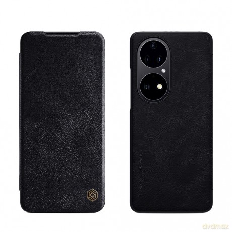 Nillkin Qin skórzana kabura etui Huawei P50 Pro czarny