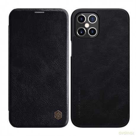 Nillkin Qin skórzana kabura etui iPhone 12 Pro Max czarny