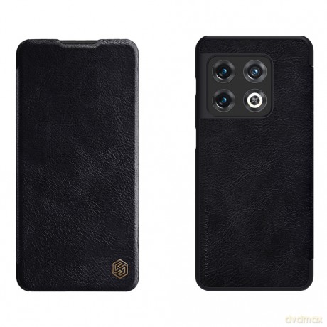 Nillkin Qin skórzana kabura etui OnePlus 10 Pro czarny