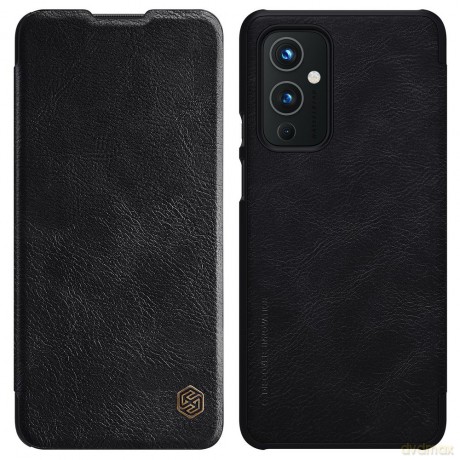 Nillkin Qin skórzana kabura etui OnePlus 9 czarny