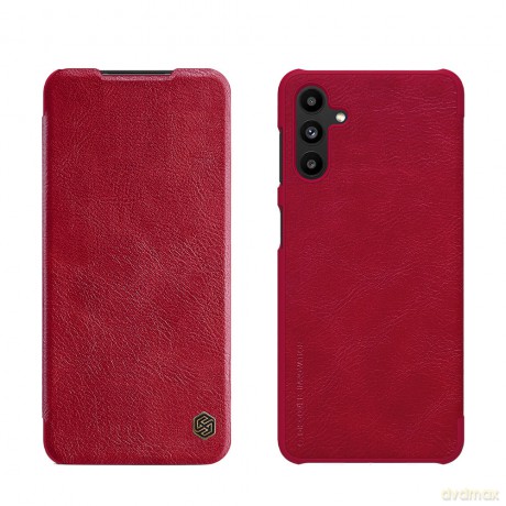 Nillkin Qin skórzana kabura etui Samsung Galaxy A13 5G czerwony