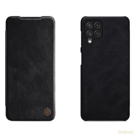 Nillkin Qin skórzana kabura etui Samsung Galaxy A22 4G czarny