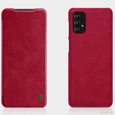 Nillkin Qin skórzana kabura etui Samsung Galaxy A33 5G czerwony