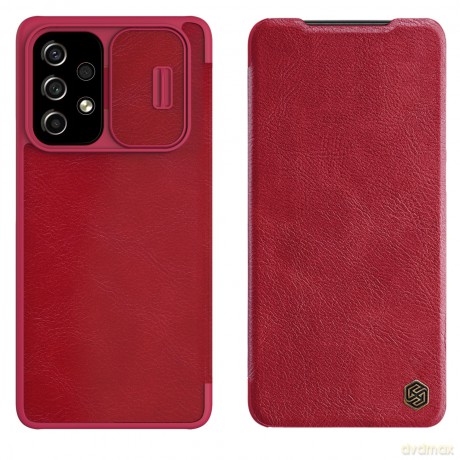 Nillkin Qin skórzana kabura etui Samsung Galaxy A53 5G czerwony
