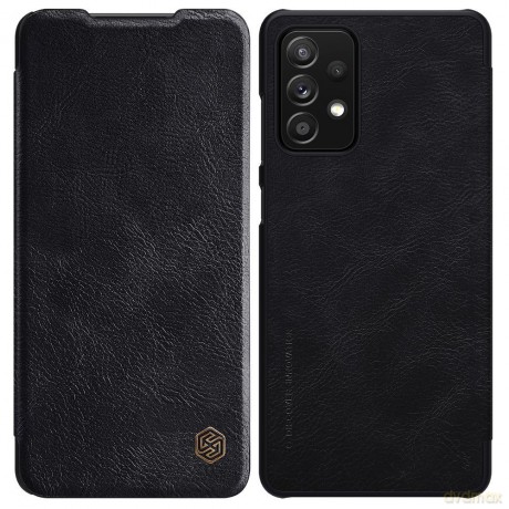 Nillkin Qin skórzana kabura etui Samsung Galaxy A72 4G czarny