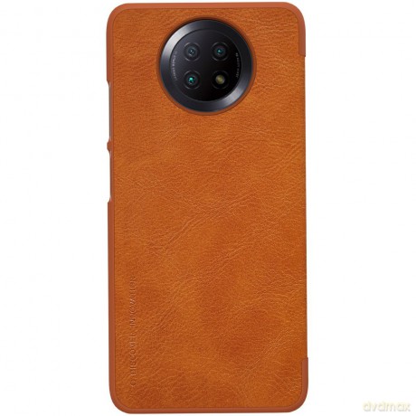 Nillkin Qin skórzana kabura etui Xiaomi Redmi Note 9T 5G brązowy