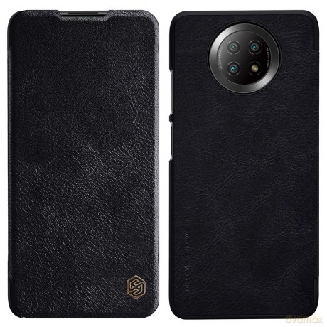 Nillkin Qin skórzana kabura etui Xiaomi Redmi Note 9T 5G czarny