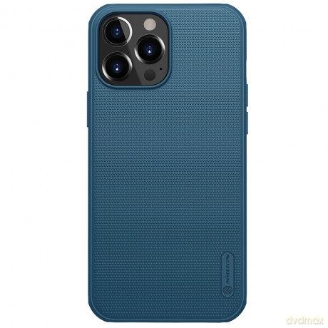 Nillkin Super Frosted Shield Pro wytrzymałe etui pokrowiec iPhone 13 Pro niebieski